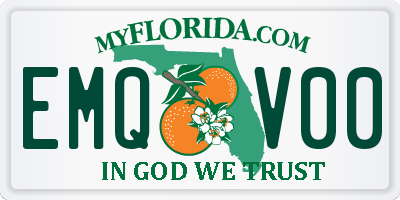 FL license plate EMQV00