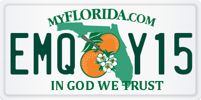 FL license plate EMQY15