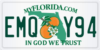 FL license plate EMQY94