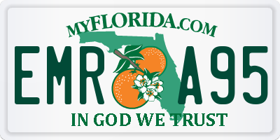FL license plate EMRA95