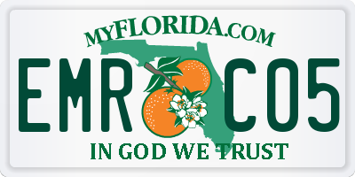 FL license plate EMRC05