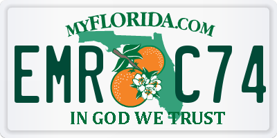 FL license plate EMRC74