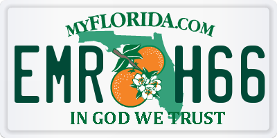 FL license plate EMRH66