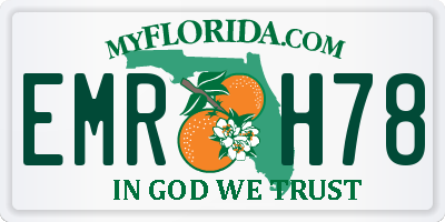 FL license plate EMRH78