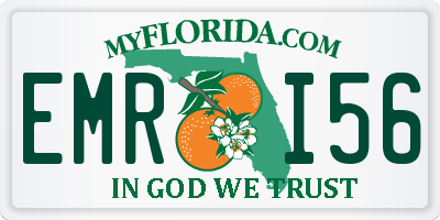 FL license plate EMRI56