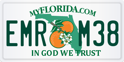 FL license plate EMRM38