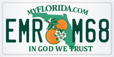 FL license plate EMRM68