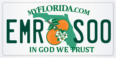 FL license plate EMRS00