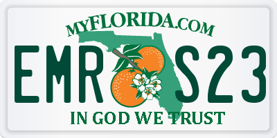 FL license plate EMRS23