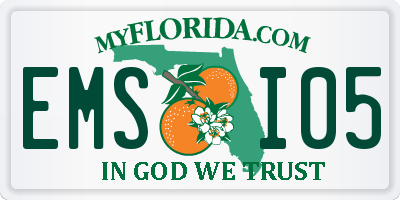 FL license plate EMSI05