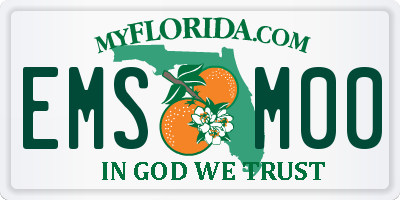 FL license plate EMSM00