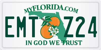 FL license plate EMTZ24