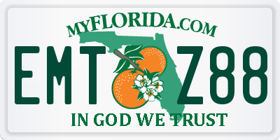 FL license plate EMTZ88
