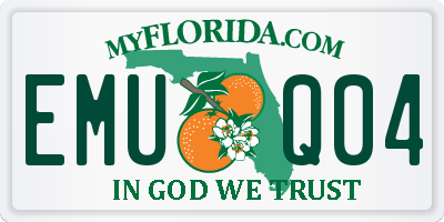 FL license plate EMUQ04