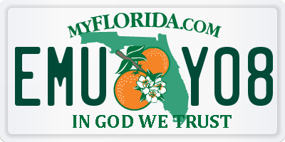 FL license plate EMUY08