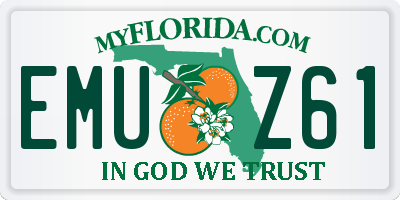 FL license plate EMUZ61