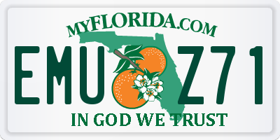 FL license plate EMUZ71