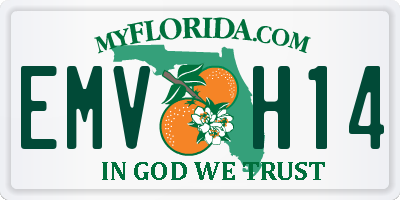 FL license plate EMVH14