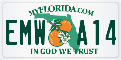 FL license plate EMWA14