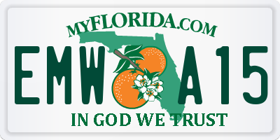 FL license plate EMWA15