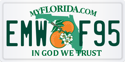 FL license plate EMWF95