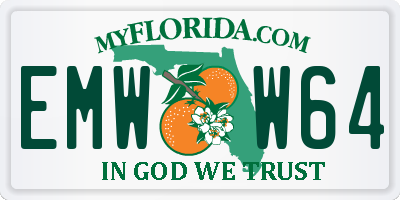 FL license plate EMWW64