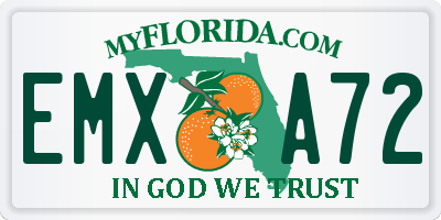 FL license plate EMXA72