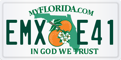 FL license plate EMXE41