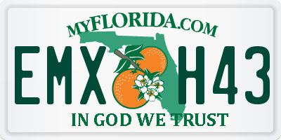 FL license plate EMXH43