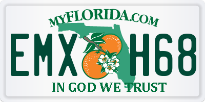FL license plate EMXH68