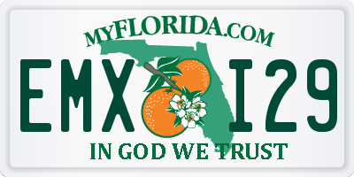 FL license plate EMXI29