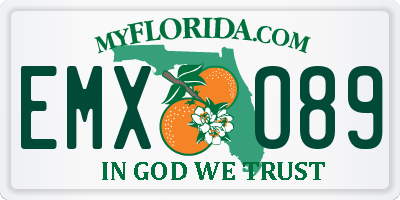 FL license plate EMXO89