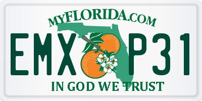 FL license plate EMXP31
