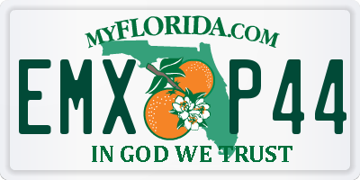 FL license plate EMXP44