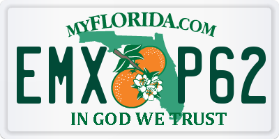 FL license plate EMXP62
