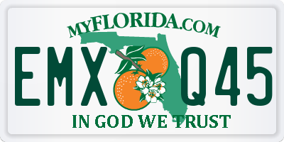 FL license plate EMXQ45