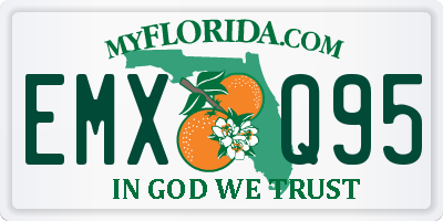 FL license plate EMXQ95