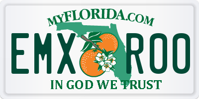 FL license plate EMXR00