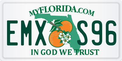 FL license plate EMXS96