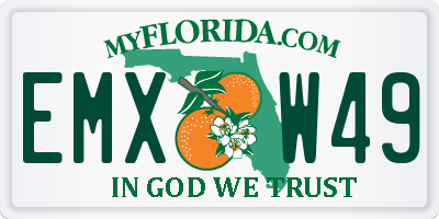 FL license plate EMXW49