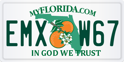 FL license plate EMXW67