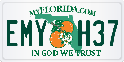 FL license plate EMYH37