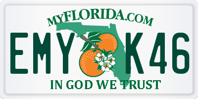 FL license plate EMYK46