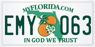FL license plate EMYO63