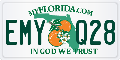 FL license plate EMYQ28
