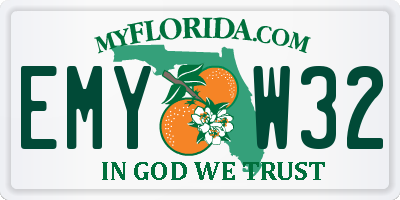 FL license plate EMYW32