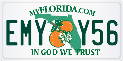FL license plate EMYY56