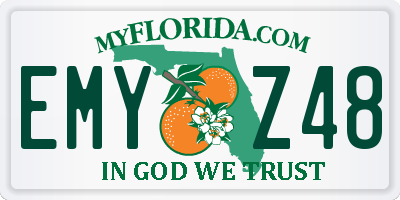 FL license plate EMYZ48