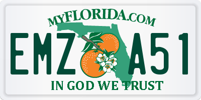 FL license plate EMZA51