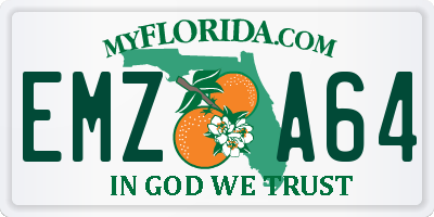 FL license plate EMZA64